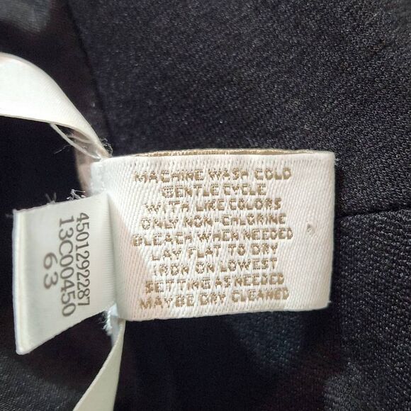 Chico's Black Knit Blazer Size Small Black Knit Open Jacket - Picture 6 of 8